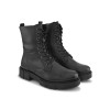 TSF Women Black Leather Winter Boots (ROXY-03-BLK )